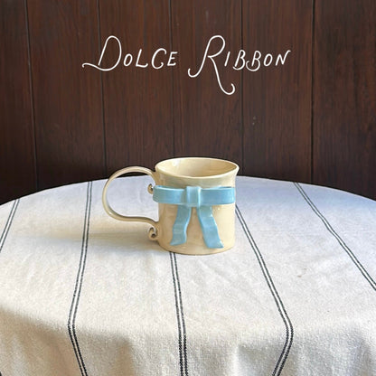 Dolce Ribbon Mug in Cloud Blue