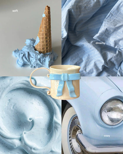 Dolce Ribbon Mug in Cloud Blue